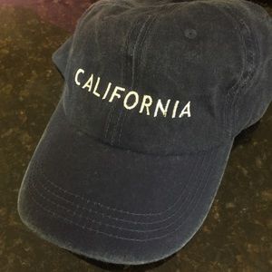 Dark denim wash California cap